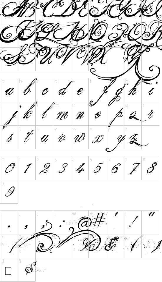 character map