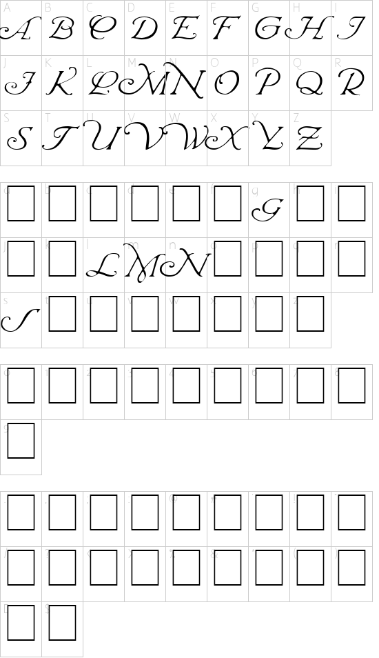 character map