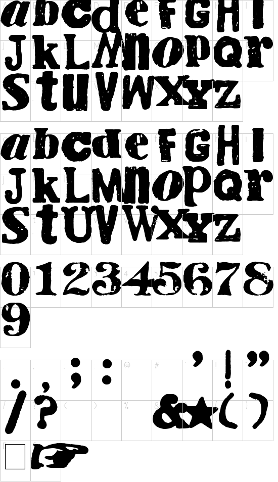 character map